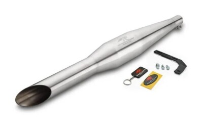 ''RED ROOSTER RUMBLER AUSPUFF, MATT'' PASSEND FÜR R.E THUNDERBIRD & STANDARD 350