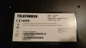 TV Telefunken l24h125m3 mit Standfuß und Fernbedienung, Fernseher 24"