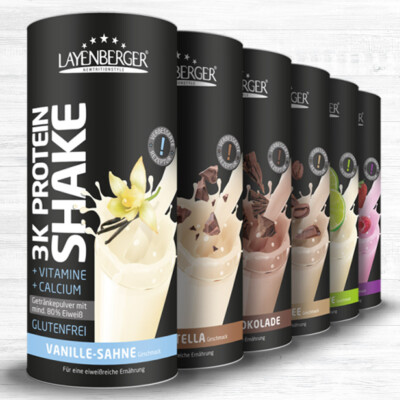 Layenberger 3K Protein Shake 360g Dose 38,86  /kg Glutenfrei Eiweiss L-Carnitin