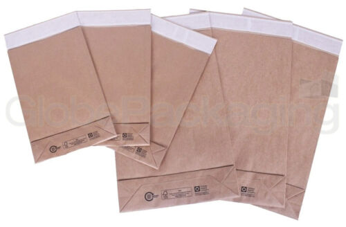 STRONG BROWN KRAFT PAPER MAILING BAGS PEEL AND SEAL MAILERS  *100% RECYCLABLE* - Picture 1 of 18