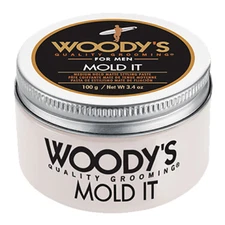 Woody's Mold It Styling Paste for Men 3.4oz Medium Hold Matte Hair Pomade Wax