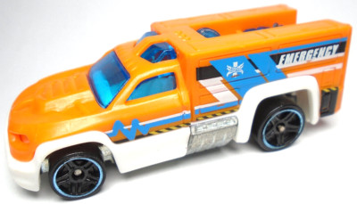 2012 HOT WHEELS RESCUE DUTY ORANGE 1:64 DIECAST 3