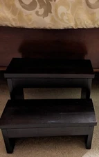 High Beds Bed Steps For Adults Two Step Stool Stair Ladder Wood Kitchen Home