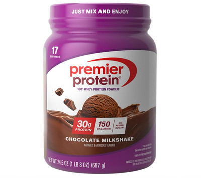 Premier Protein Powder, Chocolate Milkshake, 30g Protein, 17 Servings