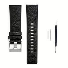 Genuine Leather Watch Strap, High-End Smart Watch Strap 22mm