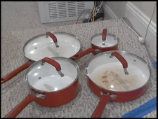 set of pots and pans PreUsed. in good shape.
