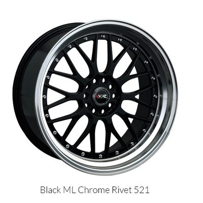 XXR Wheels Rim 521 18x8.5 5x114.3/5x120 ET25 73.1CB Black / ML
