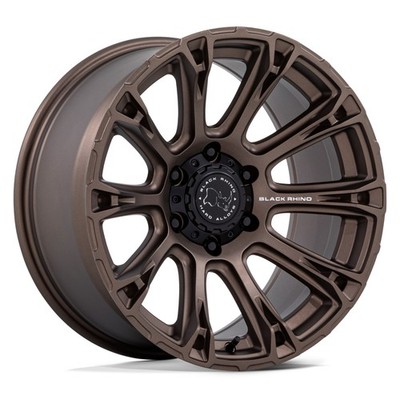 Black Rhino BR020 DIAMONDBACK Wheels 17x9 (-12, 5x127) Bronze Rims Set of 4