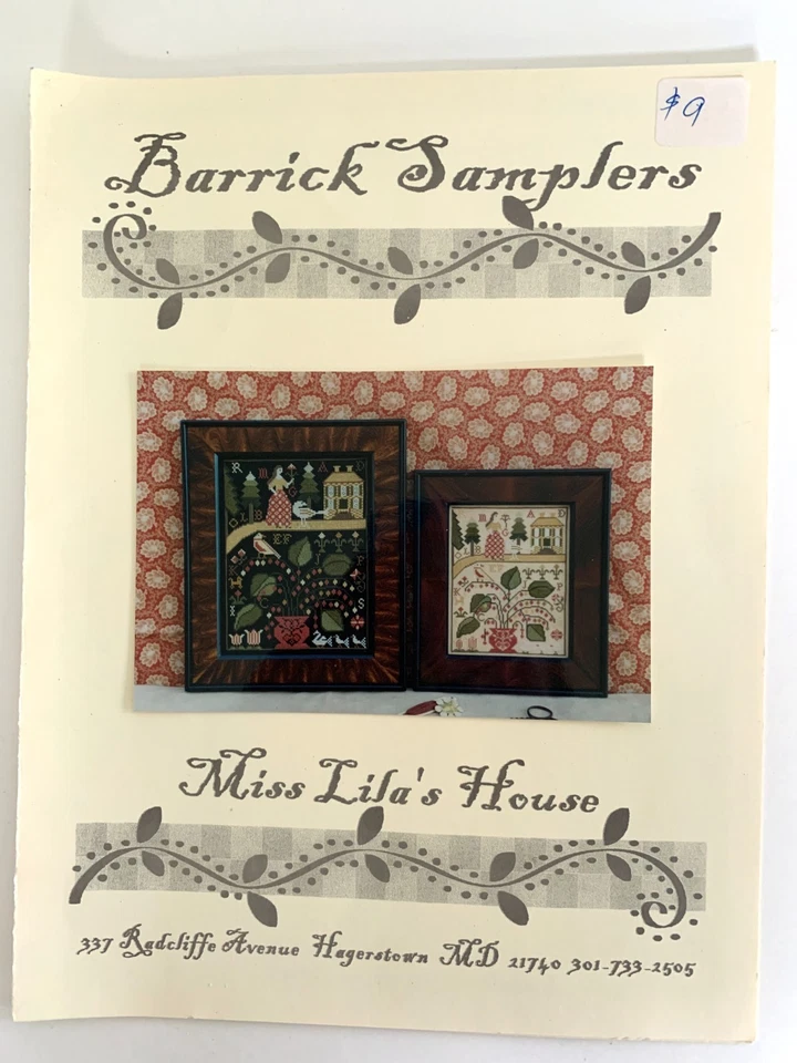 Barrick Samplers Counted Cross Stitch Pattern MISS LILA'S HOUSE - Image 2 of 2