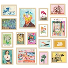 Eclectic Home Decor Aesthetic - 16 Pcs Maximalist Decorations Funky Posters, ...