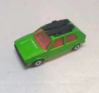 Matchbox Lesney Superfast No7 VW GOLF with RARE " RED INTERIOR on AMBER GLASS "