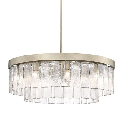 Golden Lighting 1768-9 Ciara 9 Light 27''W Waterfall Chandelier - Gold