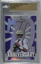 2018 Leaf 70th Anniversary Pre-Production Proof Purple 1/1 Josh Rosen s3g