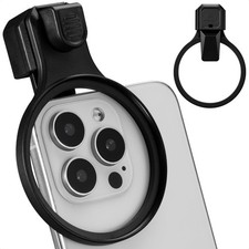 K&F CONCEPT 67mm Press-on Phone Lens Filter Adapter, Compatible 67mm, Black