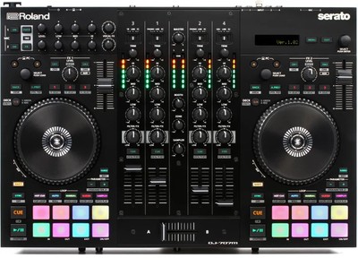 Roland DJ-707M 4-deck Serato DJ Pro Controller with Drum Machine and Vocal