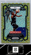 2024 Prizm Monopoly WNBA #60 Diamond DeShields Gold Millionaire Shimmer #/500