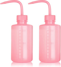 250ml Tattoo Wash Squeeze Bottle, 2-Pack Watering Tools Pink