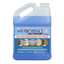 Wet & Forget Moss, Mold, Mildew, & Algae Stain 128 Fl Oz (Pack of 1), Blue 