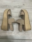 Vince Janet Women's 6 M Taupe Nubuck Platform Chunky Espadrille Wedge Sandals — photo 7