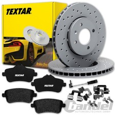 TEXTAR BREMSSCHEIBEN 345mm + BEL&Auml;GE HINTEN f&uuml;r MERCEDES M ML GL W166 X166