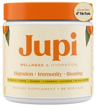 Jupi Hydration & Wellness Powder – Turmeric & Ginger shots, Vitamin C Supplement
