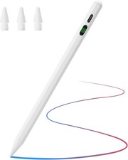 Pencil for Apple, Tilt Sensitivity Palm Rejection, Stylus Pen iPad White