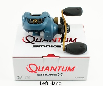 QUANTUM SMOKE X SMX101SPT 6.1:1 GEAR RATIO LEFT HAND BAITCAST REEL
