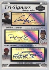 2007 Co-Signers Tri-Signers Conor Jackson Ryan Garko Howie Kendrick Auto 0b2