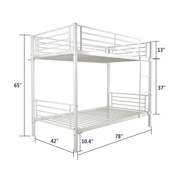 Twin Size With Ladder Kids Children White/black New