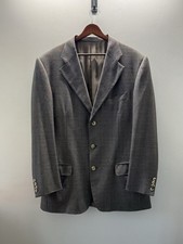 Ermenegildo Zegna Blazer Mens 50L Gray High Performance Four Ply Wool 3 Buttons