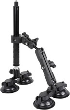 Car Mount for Insta360, 4 In1 Suction Cups Mount Kit with Invisible Selfie Stick