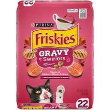 Gravy Swirlers Dry Cat Food for Adult Cats & Kittens Chicken & Salmon 22 lb Bag 1.30 per pound