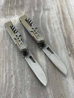 Lot of 2 Gerber Armbar Cork Gold Multi-Tool Knives