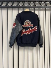 Vintage Leinenkugel's Jacket Mens Medium Wool Leather Varsity Letterman