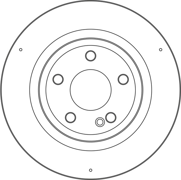 2X TRW Bremsscheibe Voll Ø295Mm FüR Mercedes-Benz A-Klasse W177 GLA H247 W247-image