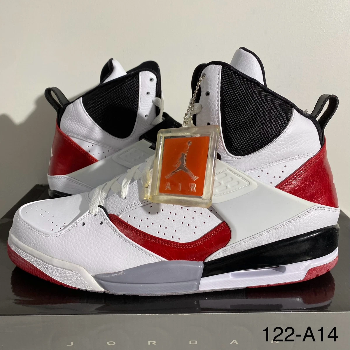 Jordan Flight 45 High White Red Black for Sale | Authenticity