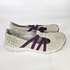 DANSKO Hope Mary Jane Shoes Gray Purple Suede Leather Women's Size 36 / 5.5