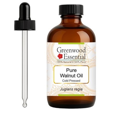 Greenwood Essential Pure Walnut Oil Juglans regia with Glass Dropper Cold Pre...