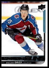 2018-19 Upper Deck Young Guns Sheldon Dries Rookie Colorado Avalanche #240 R50