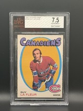 Guy Lafleur 1971-72 O-Pee-Chee OPC Rookie Card #148 BVG 7.5 Near Mint+ RC. rookie card picture