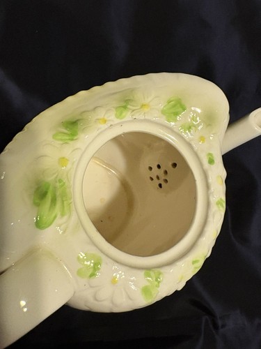 😽VTG RARE Enesco Miss Priss Winking Kitty Yellow Daisy Teekanne Japan LESEN - Bild 7 von 10