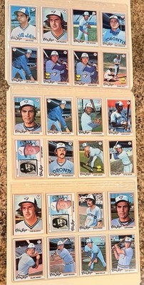 1978 Topps Toronto Blue Jays Team Set Lot of 34 - EX-NMT - 3 Layer Cased