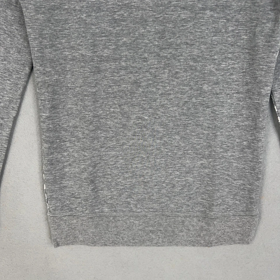 Sudadera Lululemon Mujer XS Gris Blanco Rayas Reversible Raglán Cuello Redondo Foto 4 de 4