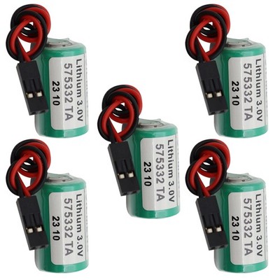 5 X For SIEMENS 810D 840D 6FC5247-0AA18-0AA0 / 575332TA 3V 1200mAh PLC Battery