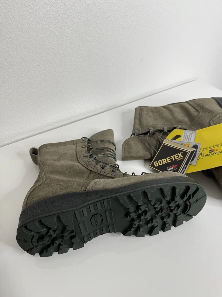 Belleville Steel Toe WP and Insulated Military Boot Sage Green USA size 10 wide - Image 4 of 4