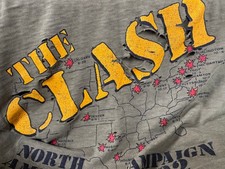 1980's THE CLASH vtg original 1982 Concert Tour tee shirt S/M 70's Punk Rock
