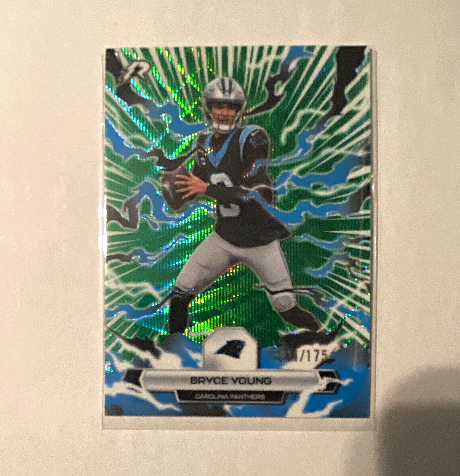 Topps 2024 Resurgence Bryce Young #12 Green Surge Refractor Panthers /175
