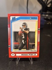 2024 Panini Donruss Red Press Proof Red Michael Penix Jr. #308 Falcons Football