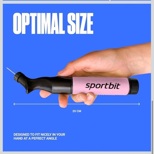 Bomba de Pelotas SPORTBIT para Pelotas Deportivas - Sistema de Inflado Push & Pull Rosa - Imagen 4 de 7