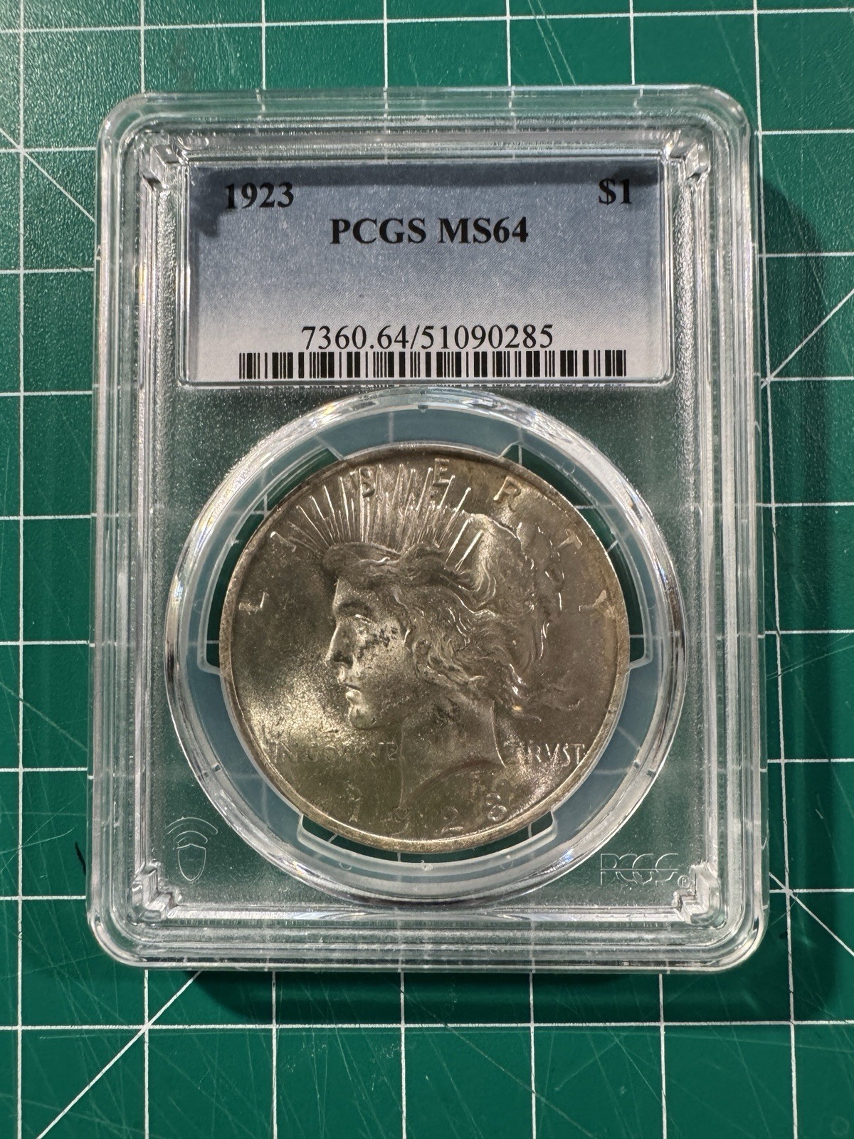 1923 Peace Dollar, PCGS MS64 